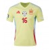 Maillot de foot Espagne Rodri Hernandez #16 Extérieur vêtements Europe 2024 Manches Courtes